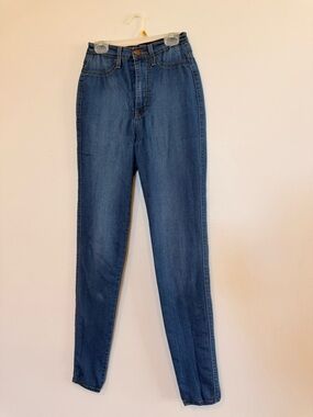 Fashion Nova High Rise Dark Blue Mom Jeans